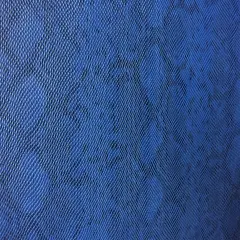 1 Yard Matte Faux Python Snake Skin Vinyl Fabric For Upholstery 54 Inch Wide Blue