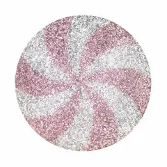 15" Peppermint Shaped Pillow: Pink