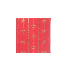 CHERRY RED SIGNATURE BOW SMALL NAPKINS
