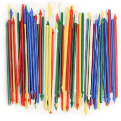 Chef Craft 3.25 Inch Summer Party Spears Cocktail Drink Picks, Multi-Color, 100 Pack