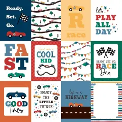 Vroom! Double-Sided Cardstock 12"X12"