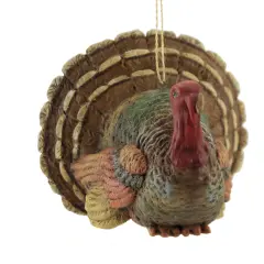 Bethany Lowe 3.75 In Resting Turkey Ornament Thanksgiving Tree Ornament , Thanksgiving Decor Gobble Thanksgiving Brown