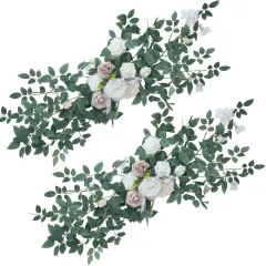 2pcs Artificial Floral Swags Wedding Centerpieces