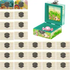 24 Pack Small Wooden Crate Box