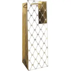 Pack/6: Beautiful Bows Wine Bag - 4-1/2 x 4-1/2 x 14"