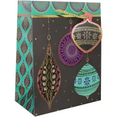 Pack/6: Opulent Ornament Gift Bag - 8 x 4 x 10"