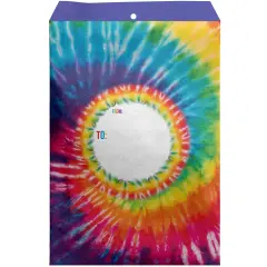 Pack/6: Tie-Dye Theme Mailing Envelope - 9 x 1/2 x 12"