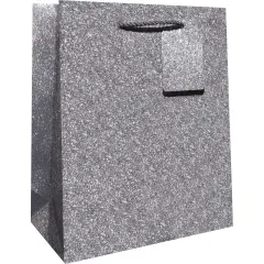 Pack/6: Silver Sparkle Gift Bag