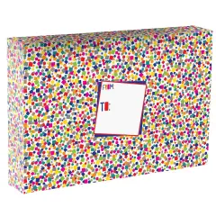 Pack/6: Party Popper White Theme Mailing Box - 18 x 3 x 12"