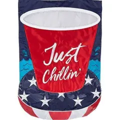 Just Chillin Flag 2 Sided Patriotic House Banner