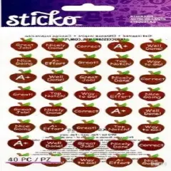 Sticko Apple Reward Metallic Foil Stickers