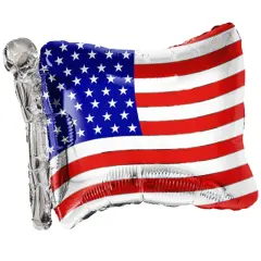 Tuftex 27 Inch Waving American Flag Foil Balloon Patriotic Independence Day Party Decor