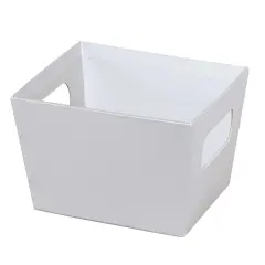 Pack/6: Silver Metallic Baskety Tray - 9 x 7 x 3-1/2"