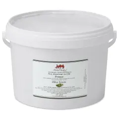 Michael Harding Non-Absorbent Acrylic Primer - Olive Green, 2.5 Liter, Bucket