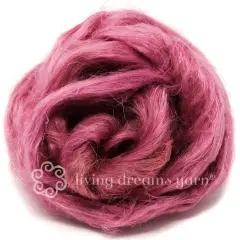 Hemp - Beautifully Dyed Vivid Colors, Combed Top Roving for Spinning, Blending, Felting, Weaving. Orchid