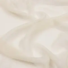 1 Yard Ivory Silk Chiffon Premium Fashion Fabric Lightweight Material 54 Inch Width