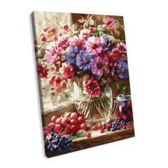 Painting by Numbers kit Bouquet and fruit KHO5693