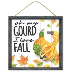 10" Wooden Sign: Oh My Gourd Love Fall
