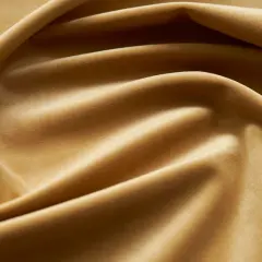 Giselle Plush Velvet Fabric Luxuriously Soft & Richly Textured 100% Polyester, 55" Wide Honey