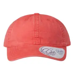 Infinity Her&reg; Women's Pigment Dyed with Fashion Undervisor Cap Sherbet/ Stripes