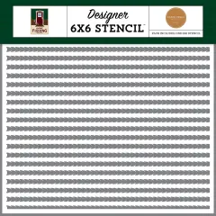 Carta Bella Stencil 6"X6"-River Is Calling, Gone Fishing