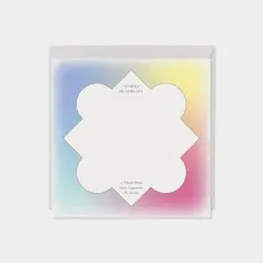 Quatrefoil Gradient Ombre Square Card II