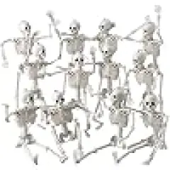 Halloween Decoration Indoor Outdoor, Graveyard Yard Party Decor(White)