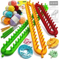 Knitting Loom Kit 35PC Scarf Loom Knitting Kit for Beginners