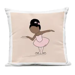 Stupell Industries Graceful Ballerina Portrait Outdoor Pillow, 18 x 7 x 18