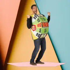 Price Is Right The Big Wheel Costume Adult Overhead Tunic