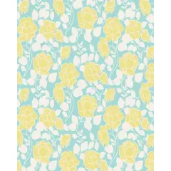 Yellow Rose Garden Cotton Fabric | By the Yard | Sewing and Crafting | 44 inches wide