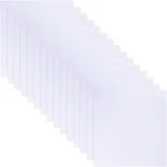 20 Pcs 10x10 Inch White Cotton Fabric Squares Precut