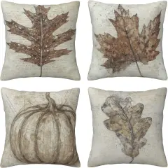 Fall Pumpkin Pillow Covers