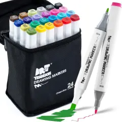 Alcohol Markers for Drawing Coloring 24 Colors