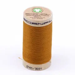 300 Yards Sunflower Vibrant Organic Pima Cotton Thread 30wt for Sewing Quilting