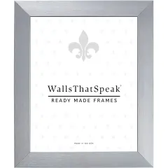22x26 Picture Frame, Modern Aesthetics 1.25 Inch Polystyrene Moulding, Wall Display Frame for Art, Posters, or Photos by wallsthatspeak Silver