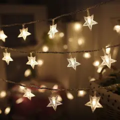100 LED Star String Lights - 33FT (Warm White)