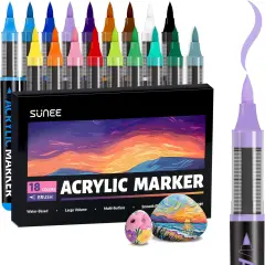 Acrylic Paint Markers Brush Tip