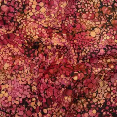 1 Yard Rose Petal Bubbles Quilting Cotton Fabric Bliss Collection Pink Red White 43 inch Width