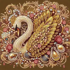 Diamond Painting Kits for Adults Swan, 5D Special Shape Diamond Art Kits for Beginners, Crystal Rhinestones Diamond Painting for Home Wall Decoration Gift 12&times;12inch, Animal