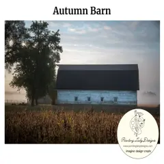 Autumn Barn - Art paper for Decoupage and Mixed Media by Painting Lady Designs