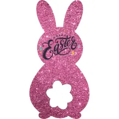 12in Waterproof Happy Easter Metal Bunny Sign