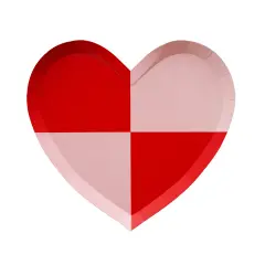 CHECK MATE HEART SHAPED PLATES