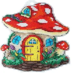 Fungus houseCounted cross stitch kit 8045A