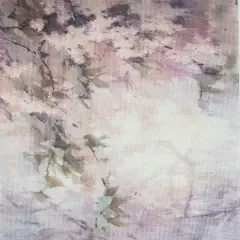 Ivy Cascade Designer Printed AIDA Fabric. Canvas for embroidery with an applied backgroundKF-1117A