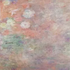 Floral Reverie Designer Printed AIDA Fabric. Canvas for embroidery with an applied backgroundKF-1239A