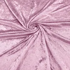 1 Yard Crushed Stretch Panne Velvet Velour Fabric for Dresses Dancewear Loungewear and Costumes Pink