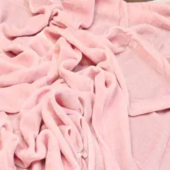 1 Yard Silk Rayon Velvet Fabric 45 Inches Width Light Pink