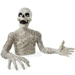 BOO BOX 36" Halloween Groundbreaking Decoration - Scary Outdoor Halloween Decor for Porch or Yard White
