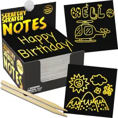 Scratch Art for Kids - Crafts for Ages 8-12, Fun Creative Craft Activities for Kids, Teens, Summer, Camping, Travel, Gifts for Girls